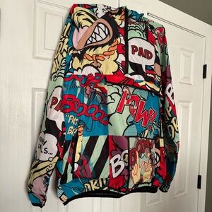 Men’s Reason Light Rainjacket with Pop Art Design
